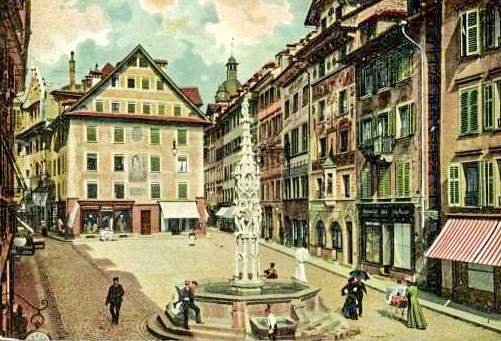 Der Weinmarktbrunnen ist einer der ältesten Brunnen der Stadt. Seit über 600 Jahren versorgt und verbindet er die EinwohnerInnen Luzerns.